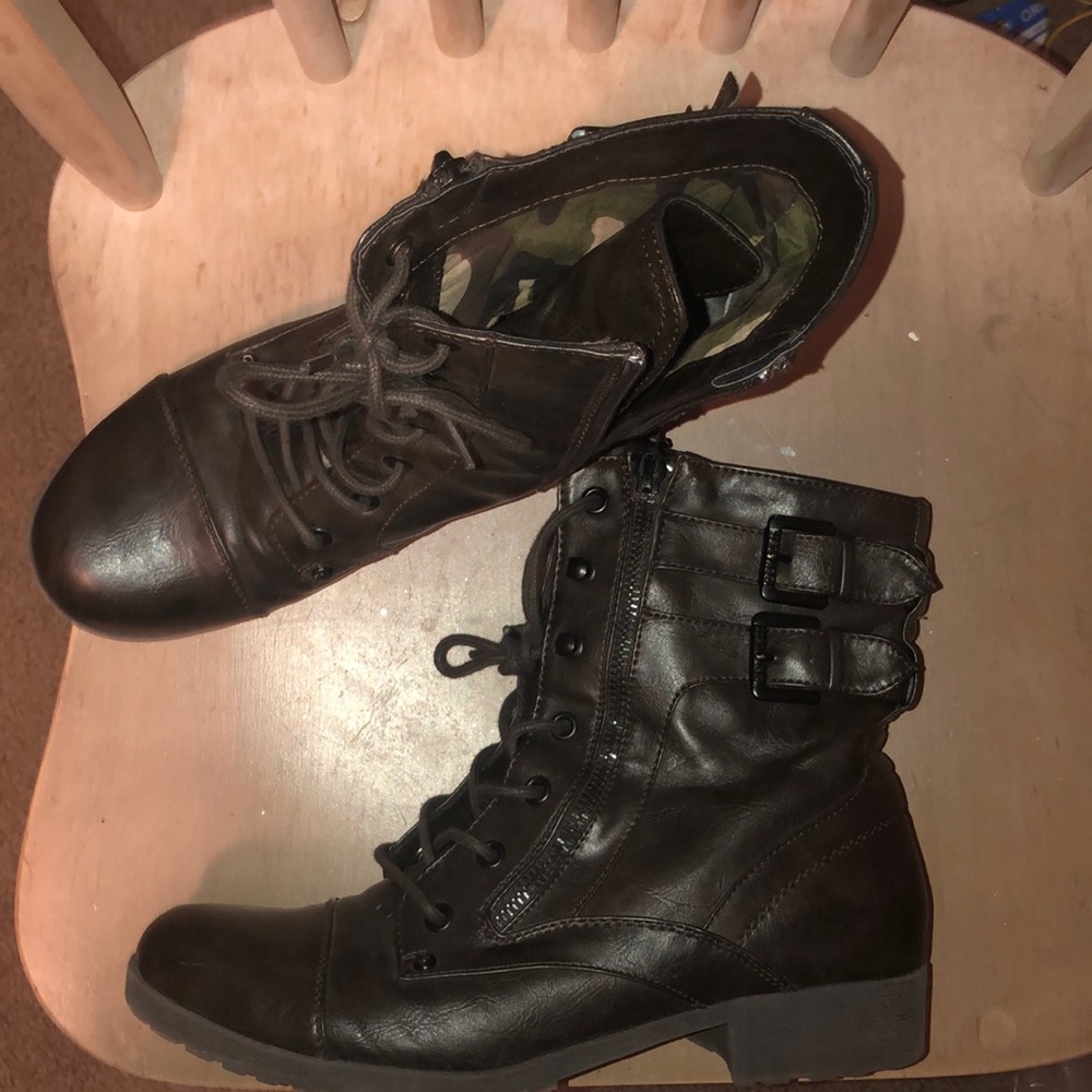 G by Guess combat boots